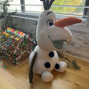 Plush Olaf Toy with Orange Nose